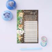 Was ist im Bag Rustic Safari Baby Shower Game? Flyer (Einzeln)