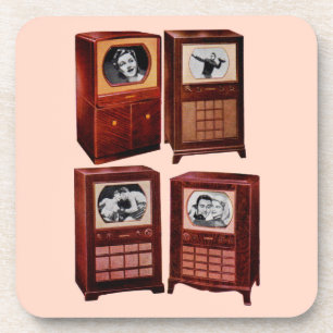 Was ist im Fernsehen? Getränkeuntersetzer