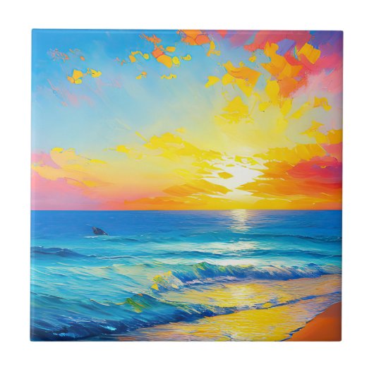 "Was ist im Wasser?" Fliese (Vorderseite)