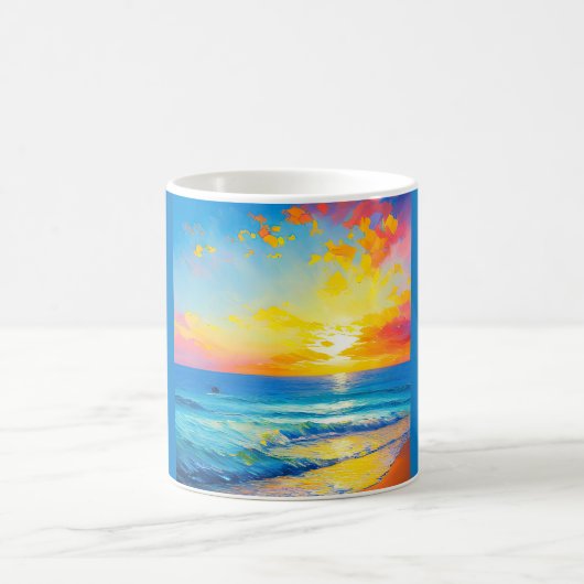 "Was ist im Wasser?" Kaffeetasse (Mittel)