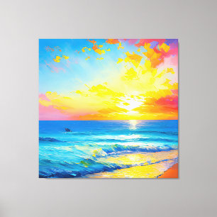 "Was ist im Wasser?" Leinwanddruck