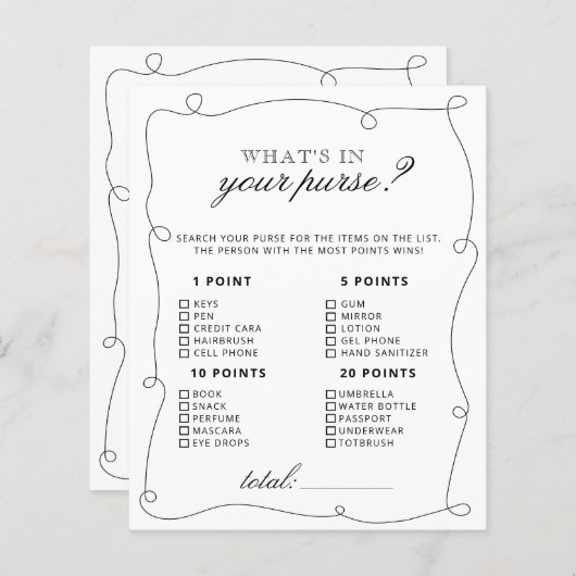 Was ist in deinem Brautparty? (Vorne/Hinten)