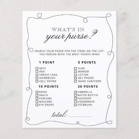 Was ist in deinem Brautparty? (Vorderseite)