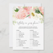 Was ist in deinem Brautparty? Einladung (Vorderseite)