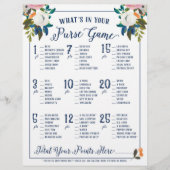 Was ist in deinem Brautparty Games Floral? (Vorderseite)