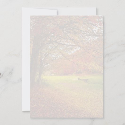 Was ist in deinem Brautparty Herbstbaum? Einladung (Rückseite)