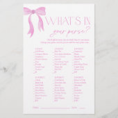 Was ist in deinem Brautparty Pink Bow? (Vorderseite)