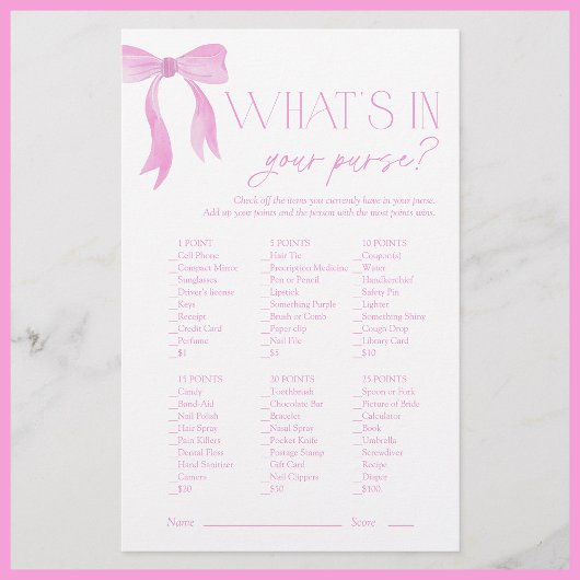 Was ist in deinem Brautparty Pink Bow?