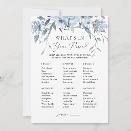 Was ist in deinem Brautparty "Purse Floral"? Einladung (Vorderseite)
