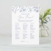 Was ist in deinem Brautparty "Purse Floral"? Einladung (Stehend Vorderseite)