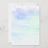 Was ist in deinem Brautparty "Taille Pastel Clouds Einladung (Rückseite)