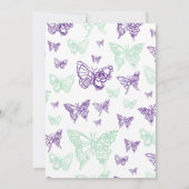 Was ist in deinem Brautparty von Purpurschmetterli Einladung (Rückseite)