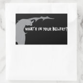 Was ist in deinem Glockenturm? Rechteckiger Aufkleber (Tasche)