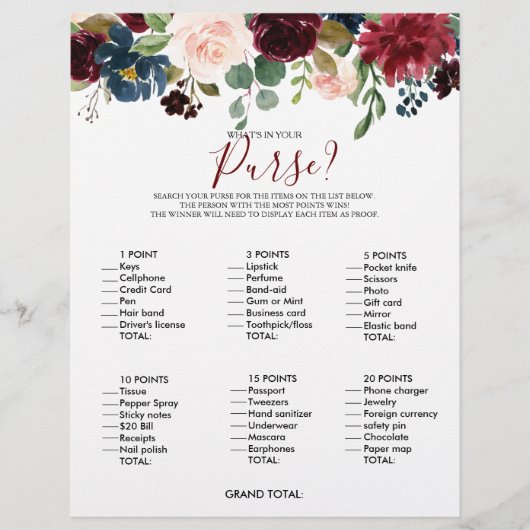 Was ist in deinem Handschuh-Brautparty? (Vorderseite)