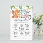 Was ist in deinem Handspiel? Baby Showspiele (Stehend Vorderseite)