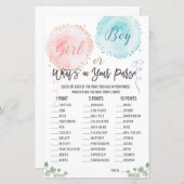 Was ist in deinem Handspiel? Baby Showspiele (Vorne/Hinten)