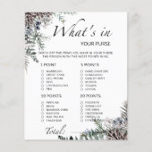 Was ist in deinem Handtaschen-Baby-Duschspiel? (Vorderseite)