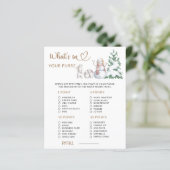 Was ist in deinem Handtaschen-Baby-Duschspiel? (Stehend Vorderseite)