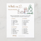 Was ist in deinem Handtaschen-Baby-Duschspiel? (Vorderseite)