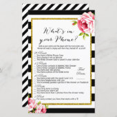 Was ist in deinem Handy - Brautparty Game (Vorne/Hinten)