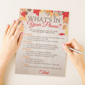 Was ist in deinem Handy Fall Brautparty Game? Notizblock