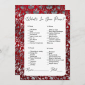 Was ist in deinem purroten Viktorianischen Brautpa Einladung (Vorne/Hinten)