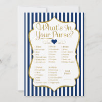 Was ist in deinem Purse Game Navy Blue Gold Dusche