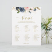 Was ist in deinem Purse Gold Brautparty Game? (Stehend Vorderseite)