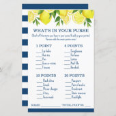 Was ist in deinem Purse Lemon Brautparty Game? (Vorne/Hinten)