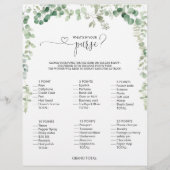 Was ist in deinem Purse Script Brautparty Game? (Vorderseite)