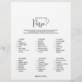 Was ist in deinem Purse Script Brautparty Game? (Vorderseite)