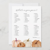 Was ist in deinem Purse Shower Game? Einladung (Vorderseite)