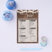 Was ist in deinem Purse Western Brautparty Game? Flyer (Einzeln)