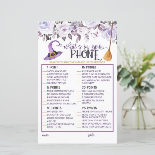 Was ist in deinem Telefon diese Hexe wird angeheft (Stehend Vorderseite)