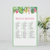 Was ist in deinem tropischen Brautparty? Briefpapier (Stehend Vorderseite)