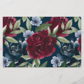 Was ist in deiner Geldbörse? Burgundy Florals Dusc (Rückseite)