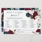 Was ist in deiner Geldbörse? Burgundy Florals Dusc (Vorne/Hinten)