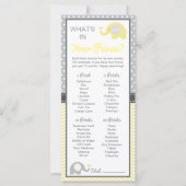 Was ist in deiner Hand? Baby Shower Game (Vorderseite)