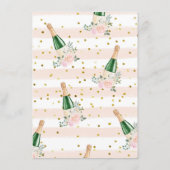 Was ist in deiner Hand? Champagne Floral Party Gam Begleitkarte (Rückseite)