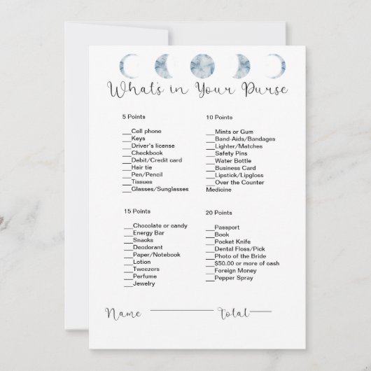 Was ist in deiner Hand, wenn du Brautparty mit Lic Einladung (Vorderseite)