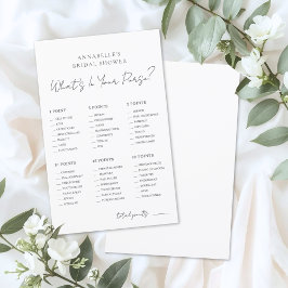 Was ist in deiner Handtasche Brautparty-Spiel