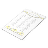 Was ist in deiner Handtasche Elephant Baby Shower  Notizblock (angewinkelt)