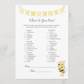 Was ist in deiner Purse Game Boy Teddy Bären Card? Programm (Vorderseite)