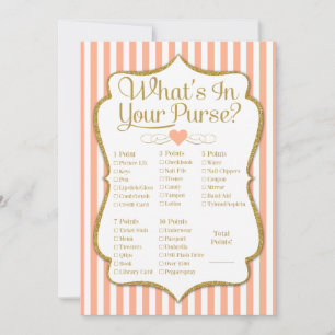 Was ist in deiner Purse Game Peach Gold Dusche?