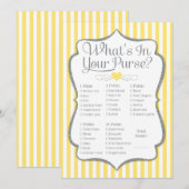 Was ist in deiner Purse Game Yellow Gray Dusche? (Vorne/Hinten)