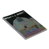 Was ist in der Scheune? Poster auf einem handliche Notizblock (Rechte Seite)