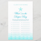 Was ist in der Windelbeutel - Baby Shower Game (Vorderseite)