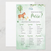 Was ist in Ihrem Geldbeutel Baby Shower Spiel Farm (Vorne/Hinten)