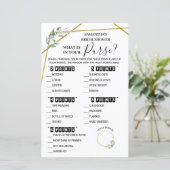 Was ist in Ihrem Purse Brautparty zweisprachiges S (Stehend Vorderseite)