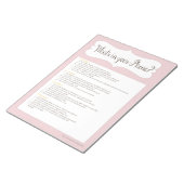 Was ist in Ihrem Telefon Baby Shower Game Notepad Notizblock (angewinkelt)